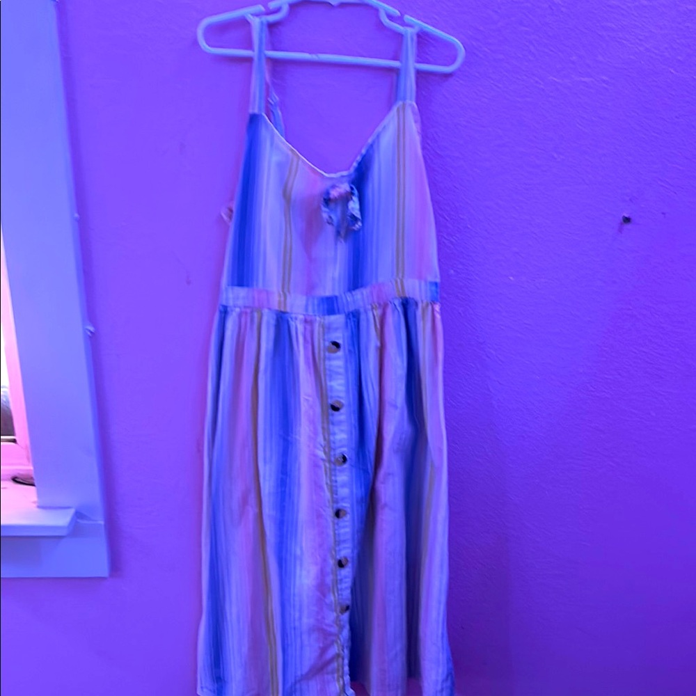 Colorful Striped Kids Dress